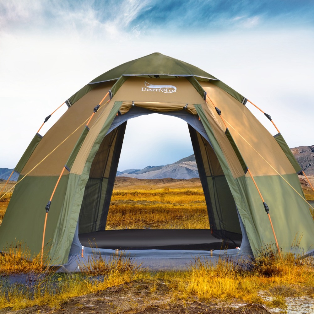 Gazebo Pop Up - Desert&Fox 3-4 Person Dome Automatic Tent,