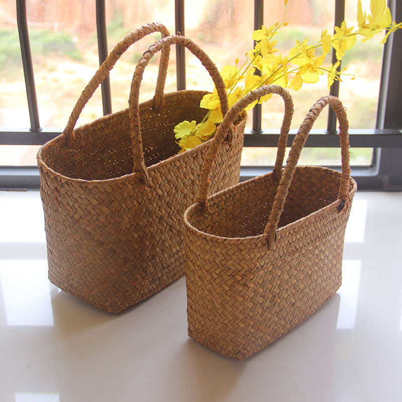 Garden Storage Box - Seaweeds Woven Basket Flower Basket Garden