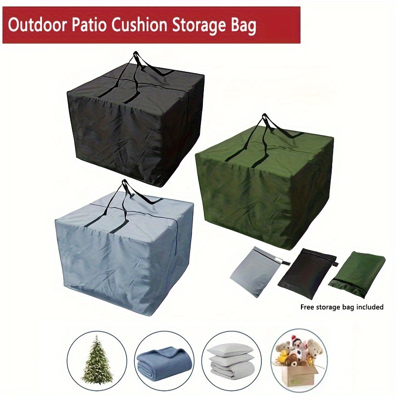 Outdoor Furniture With Storage For Cushions - Outdoor Patio Cushion Storage Bag, 32