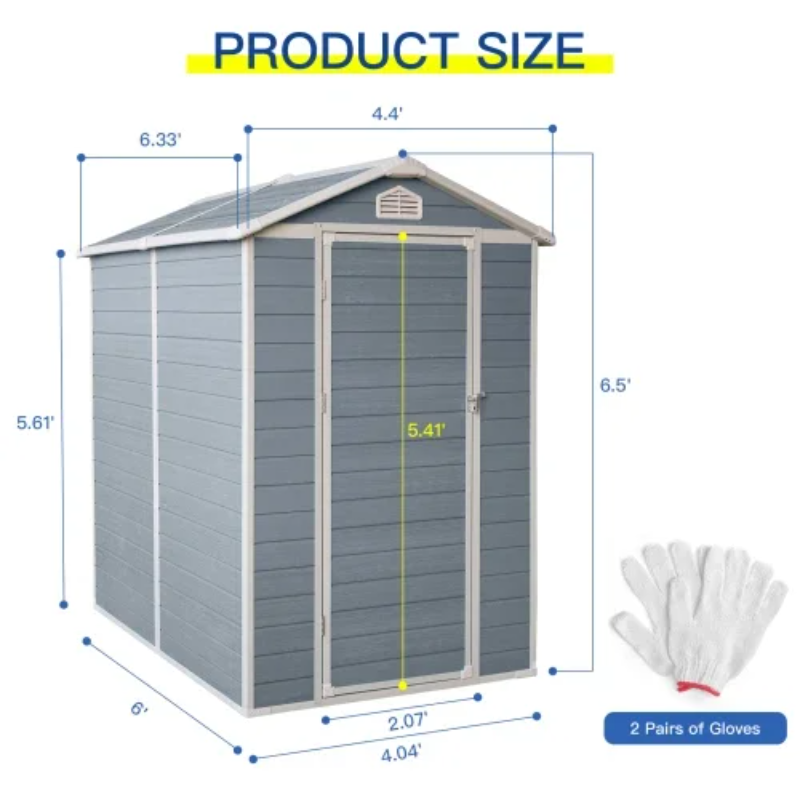 6x4ft Resin Outdoor Storage Sh - огляд і ціна Outdoor Furniture In Store