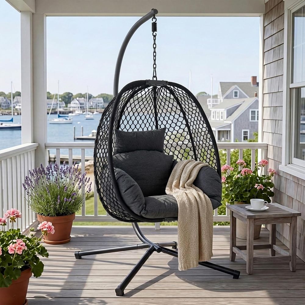 Egg Chair Outdoor with Stand,  - огляд і ціна Outdoor Furniture Egg Chair