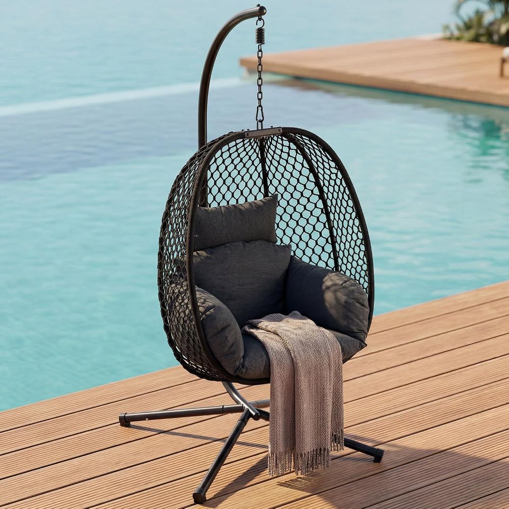 Egg Chair Outdoor with Stand,  - огляд і ціна Outdoor Furniture Egg Chair
