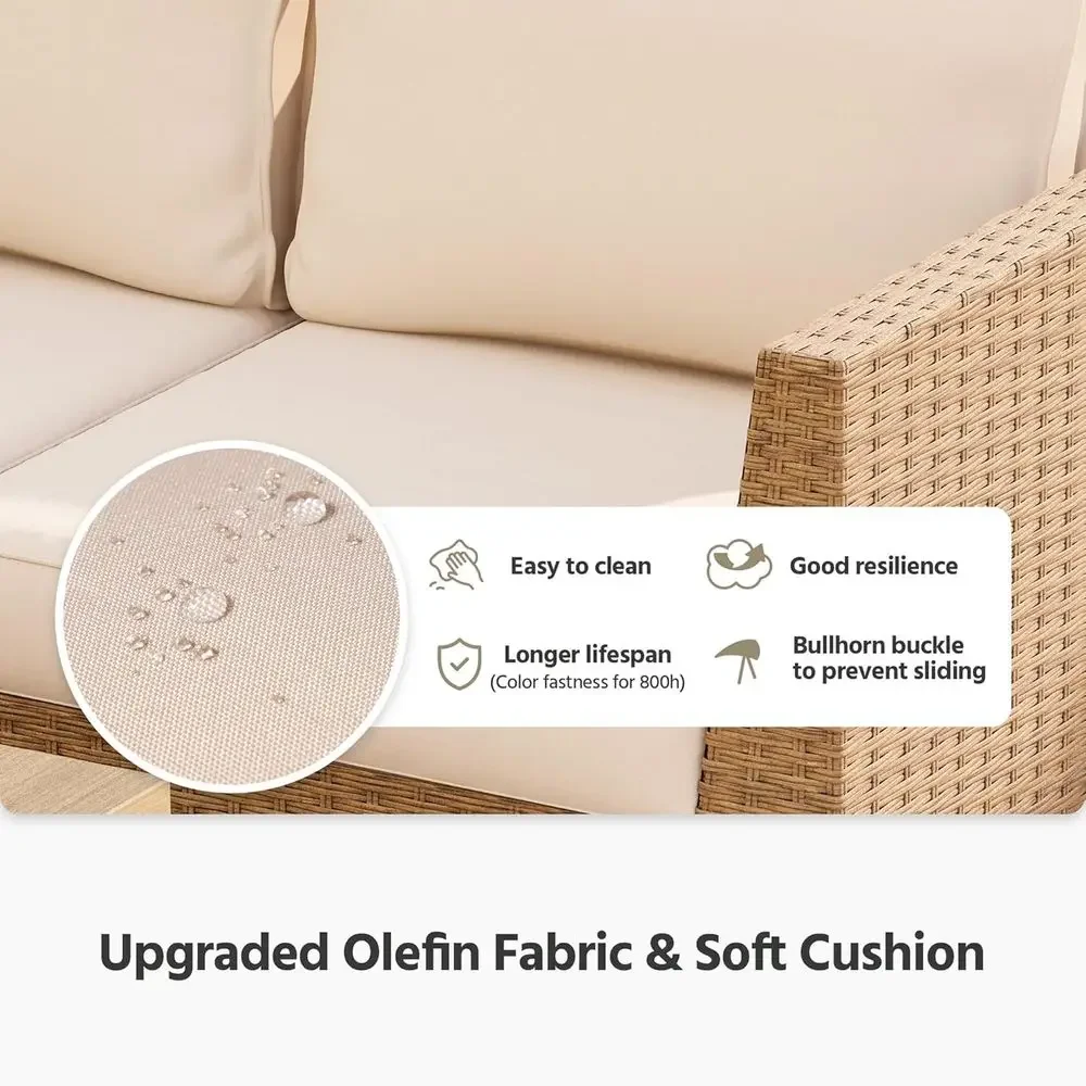 6-Piece Outdoor Patio Furnitur - огляд і ціна Outdoor Furniture With Storage For Cushions
