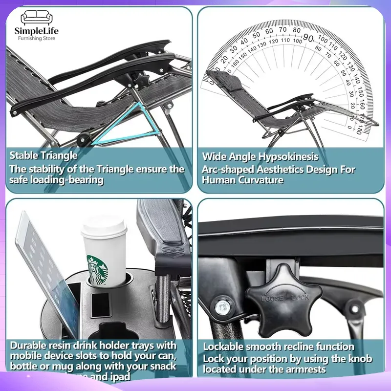 Infinite Zero Gravity Chair Ad - огляд і ціна Outdoor Furniture Grey