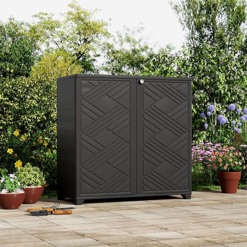 Indoor/Outdoor Storage Cabinet - огляд і ціна Garden Storage Box