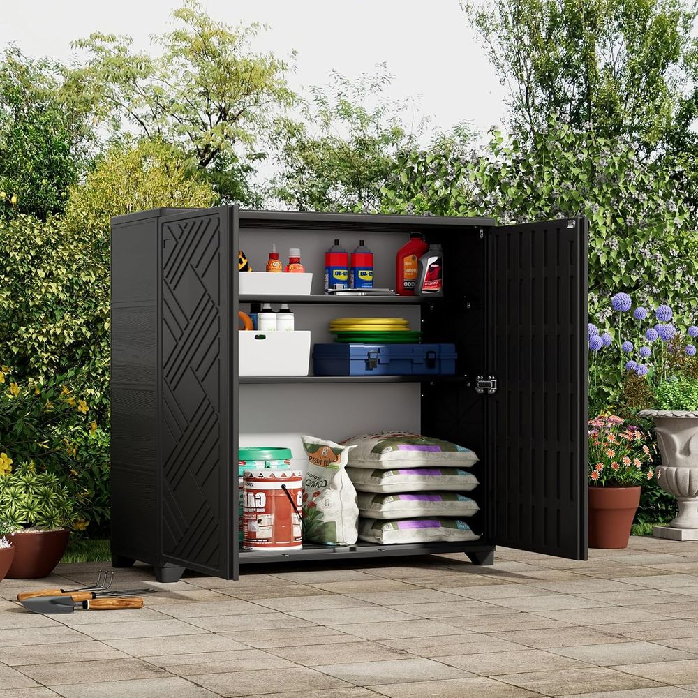 Indoor/Outdoor Storage Cabinet - огляд і ціна Garden Storage Box