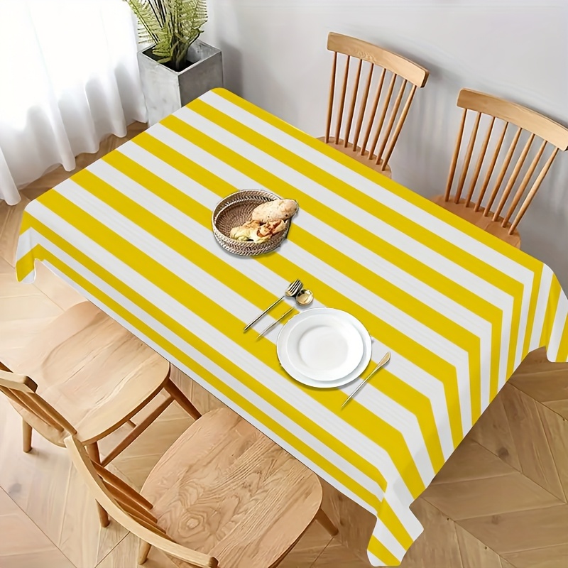 Yellow White Striped Polyester - огляд і ціна Outdoor Furniture Yellow