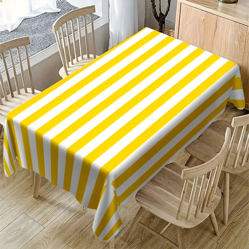 Yellow White Striped Polyester - огляд і ціна Outdoor Furniture Yellow