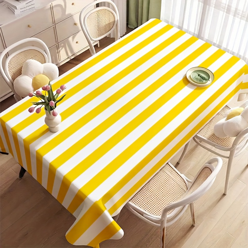 Yellow White Striped Polyester - огляд і ціна Outdoor Furniture Yellow