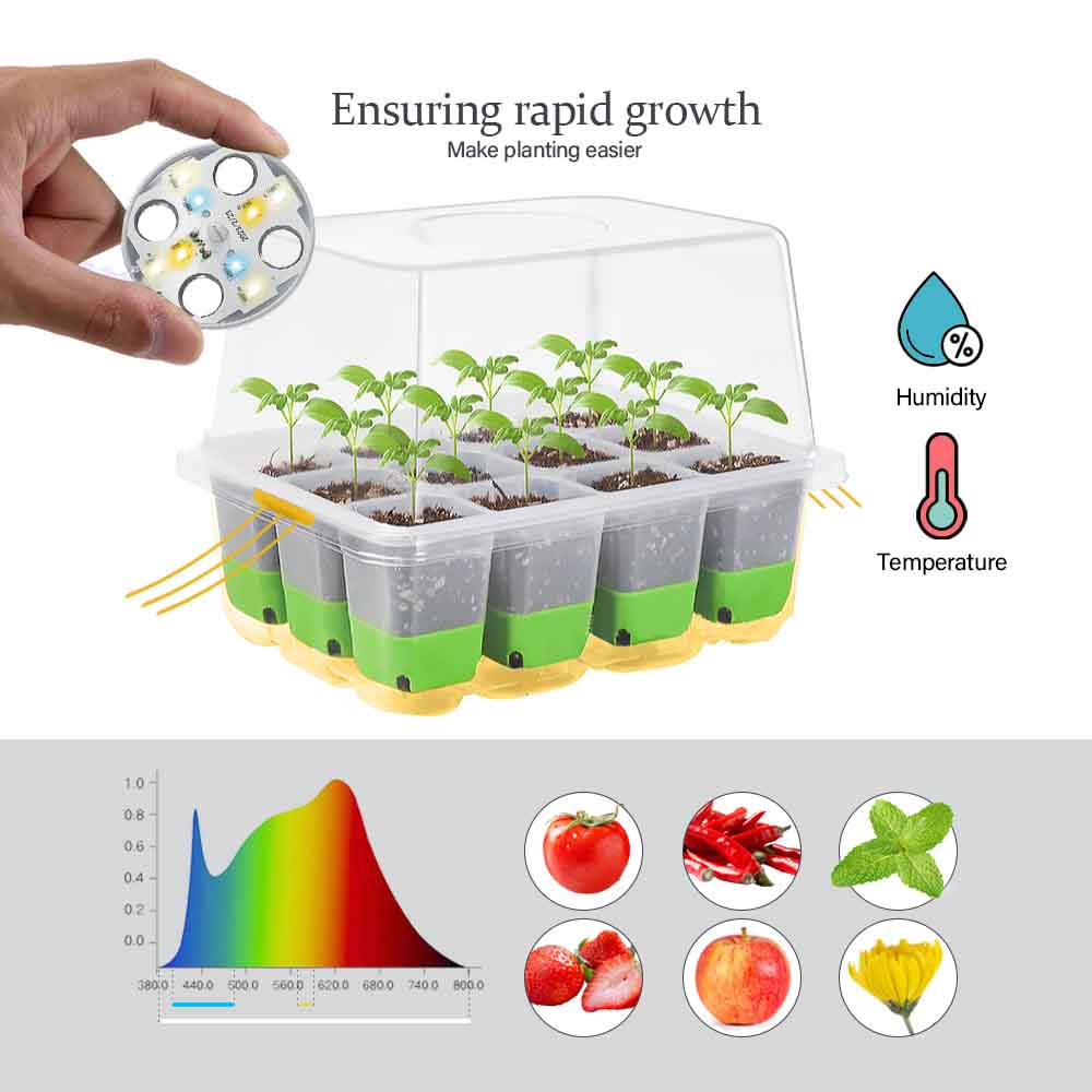LED Grow Light Seedling Starte - огляд і ціна Garden Storage Box