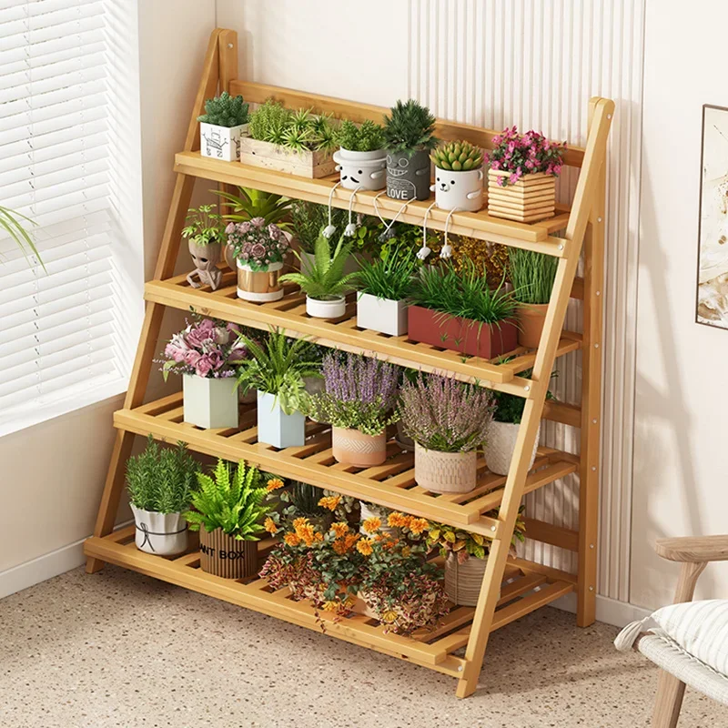 Solid Wood Flower Shelf Plant  - огляд і ціна Outdoor Furniture Wood