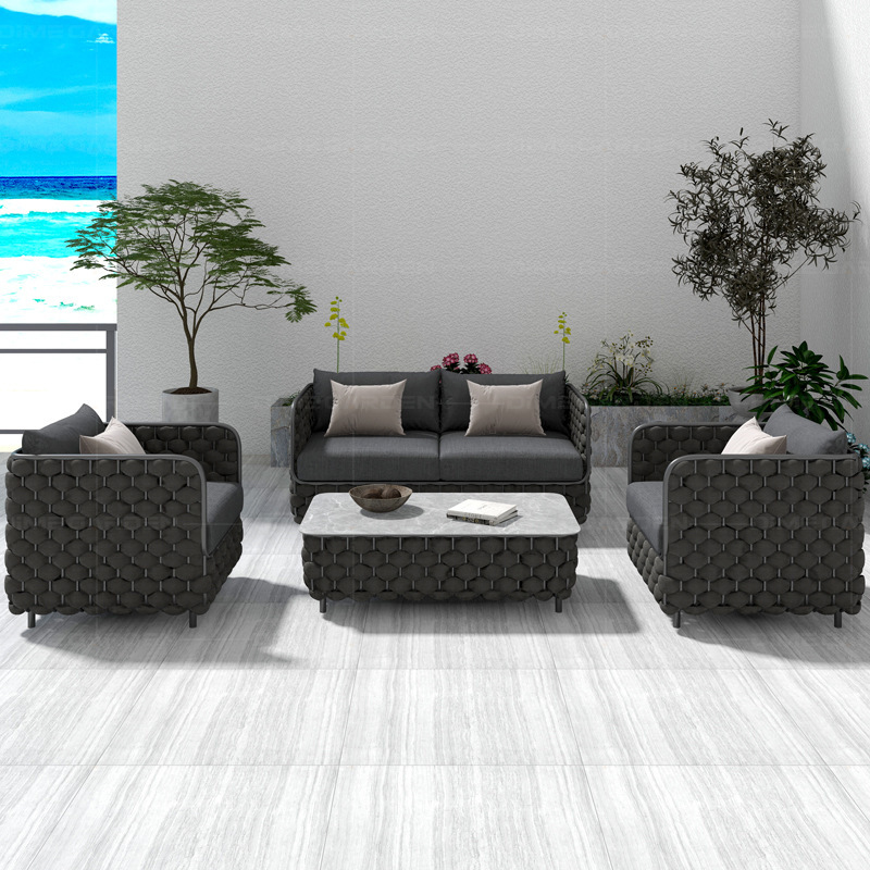 3-Seater Outdoor Rattan Sofa S - огляд і ціна Outdoor Furniture Grey