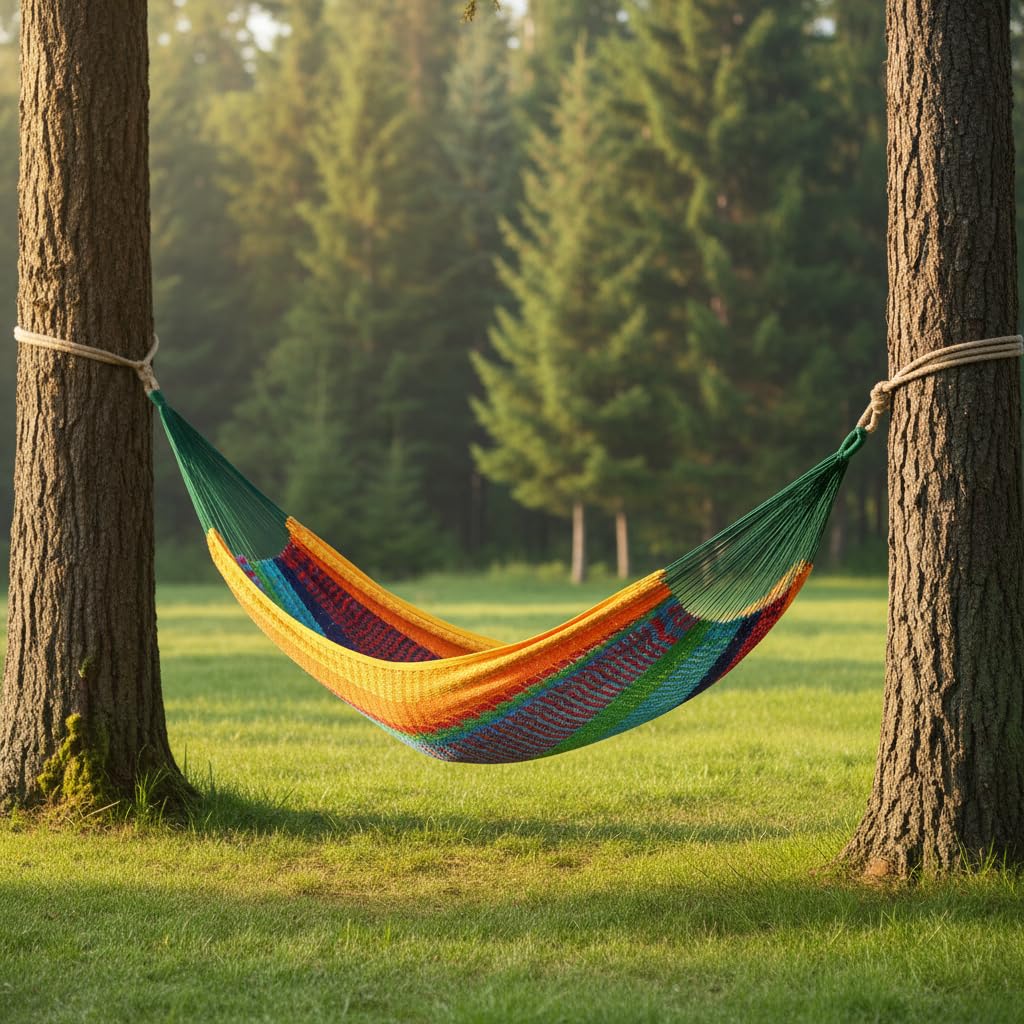 Green Red & Yellow Striped Dou - огляд і ціна Outdoor Furniture Yellow