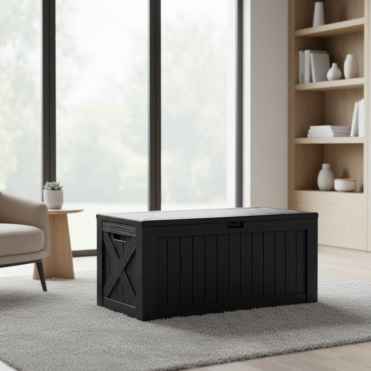 Large 120 Gallon Outdoor Deck  - огляд і ціна Garden Storage Box