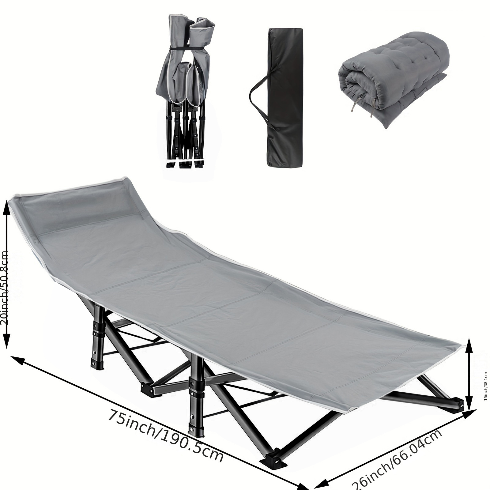 Heavy Duty Folding Camping Cot - огляд і ціна Camping Cot Foldable