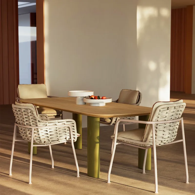 Nordic Rattan Outdoor Dining T - огляд і ціна Outdoor Furniture For Cafe