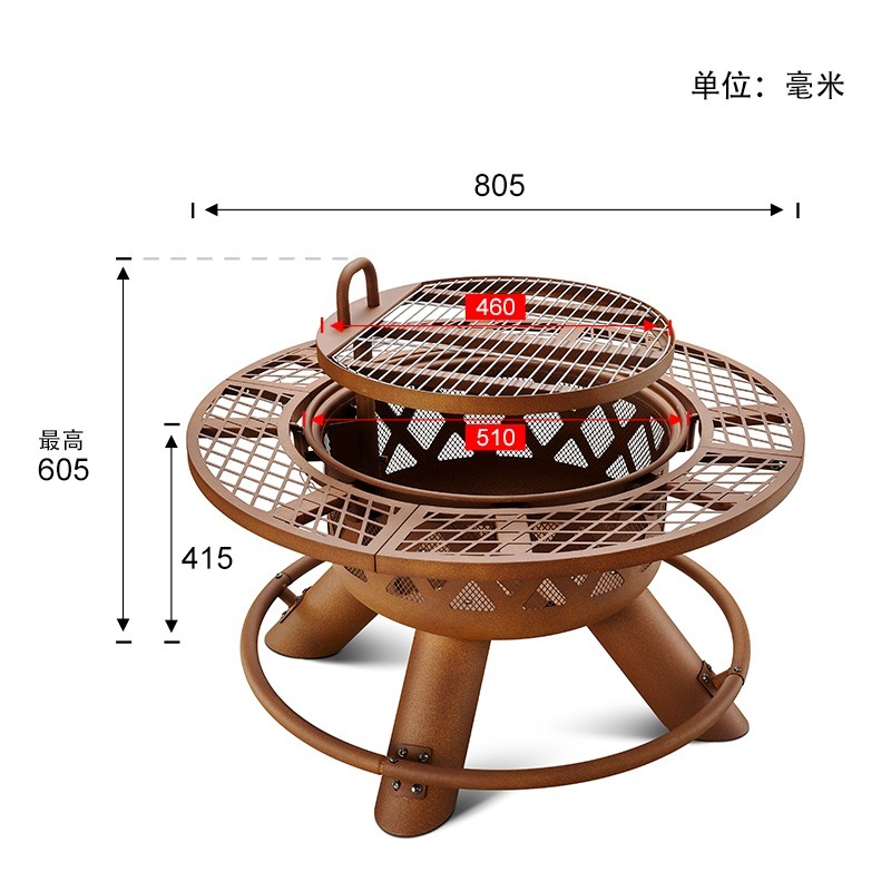 2026 Modern Outdoor Steel Char - огляд і ціна Outdoor Furniture And Fire Pit