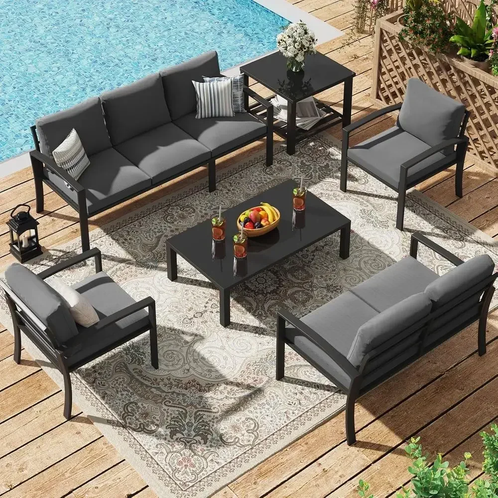 6-Piece Outdoor Patio Furnitur - огляд і ціна Outdoor Furniture Grey