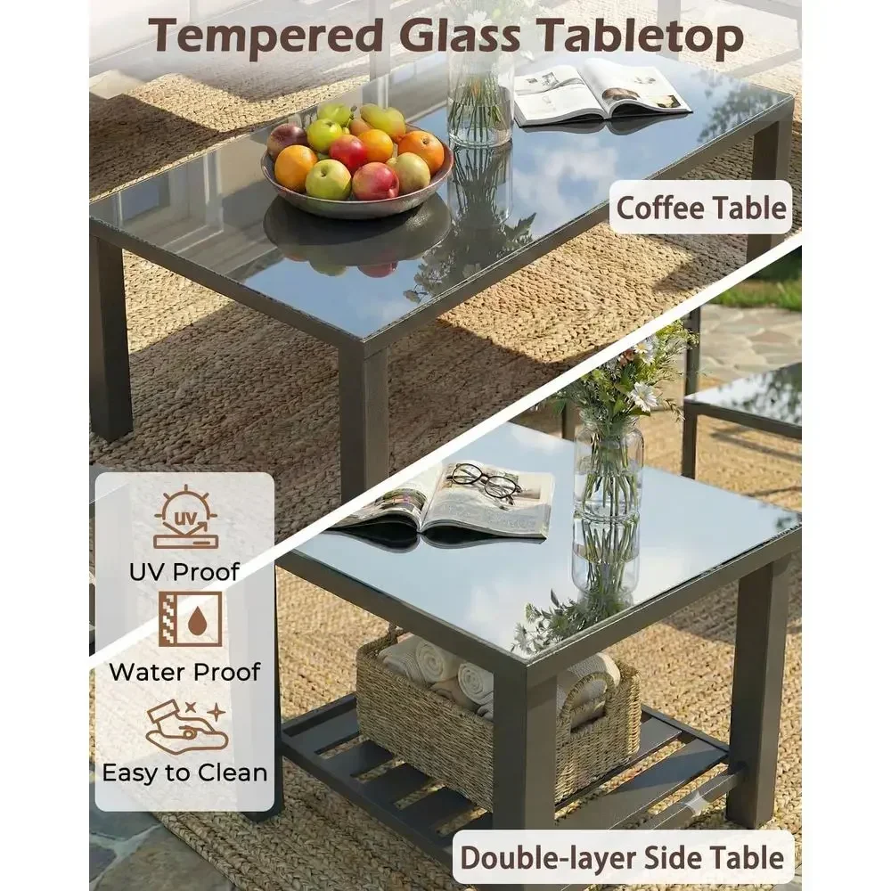 6-Piece Outdoor Patio Furnitur - огляд і ціна Outdoor Furniture Grey