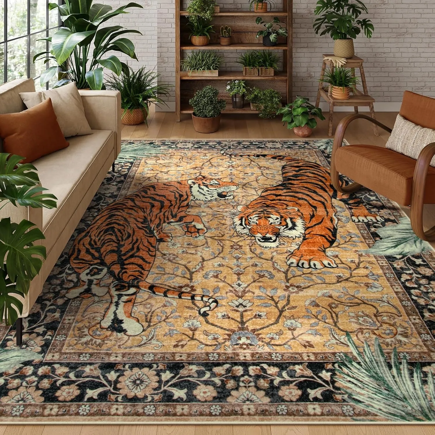 Jungle Tiger Rug for Living Ro - огляд і ціна Outdoor Furniture For Cafe