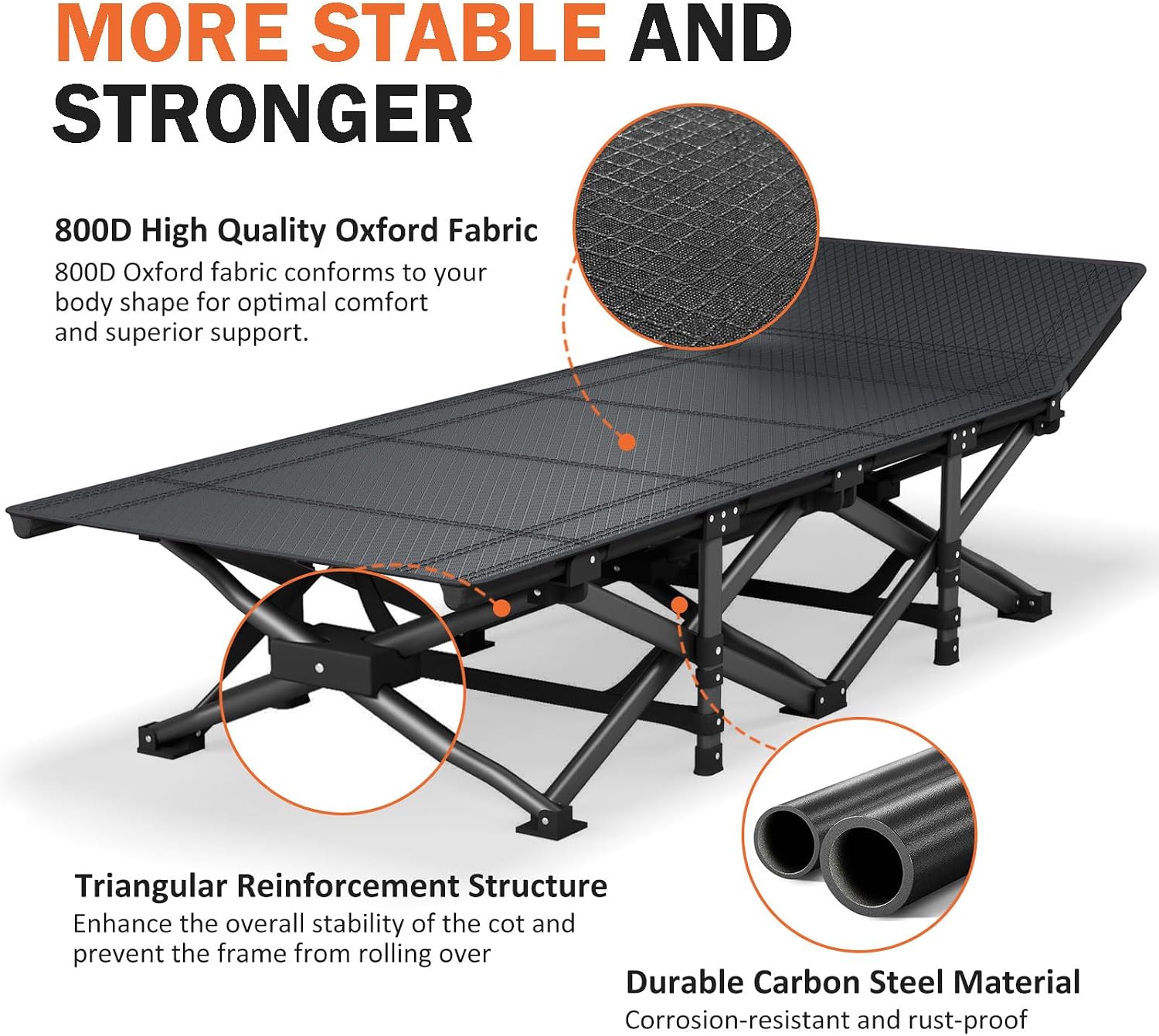 Camping Cot For Adults With Cu - огляд і ціна Camping Cot Foldable