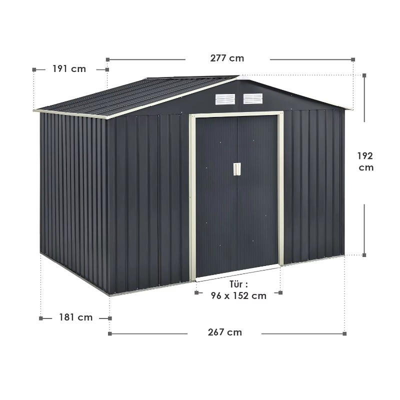 Color Bike Tool Garden Storout - огляд і ціна Outdoor Furniture Grey