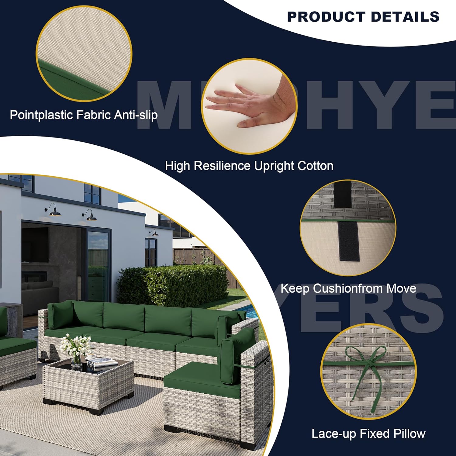 8-Piece Outdoor Patio Furnitur - огляд і ціна Outdoor Furniture And Fire Pit