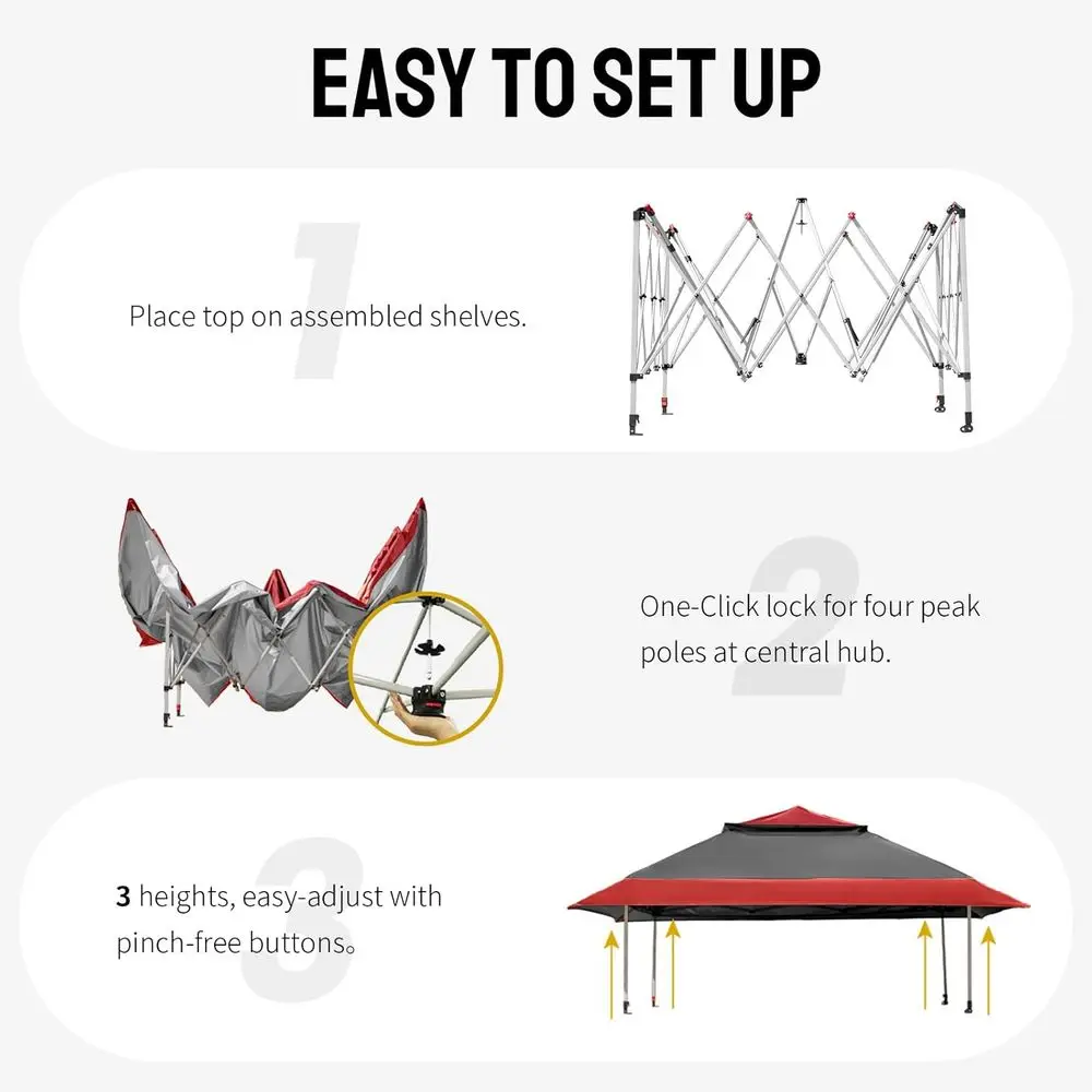 13x13 Pop-Up Gazebo with Wheel - огляд і ціна Gazebo Pop Up