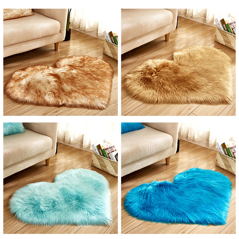 Furry Solid Color Heart Rug Be - огляд і ціна Outdoor Furniture For Cafe
