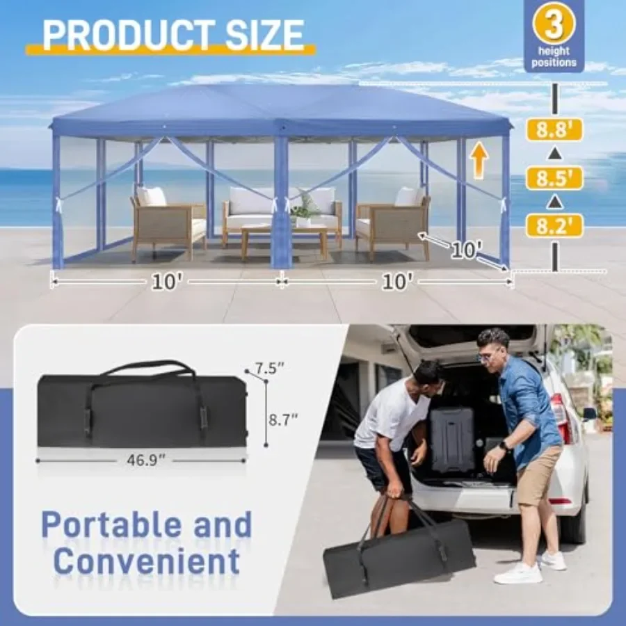 10x20 Pop Up  with Sidewalls W - огляд і ціна Gazebo Pop Up